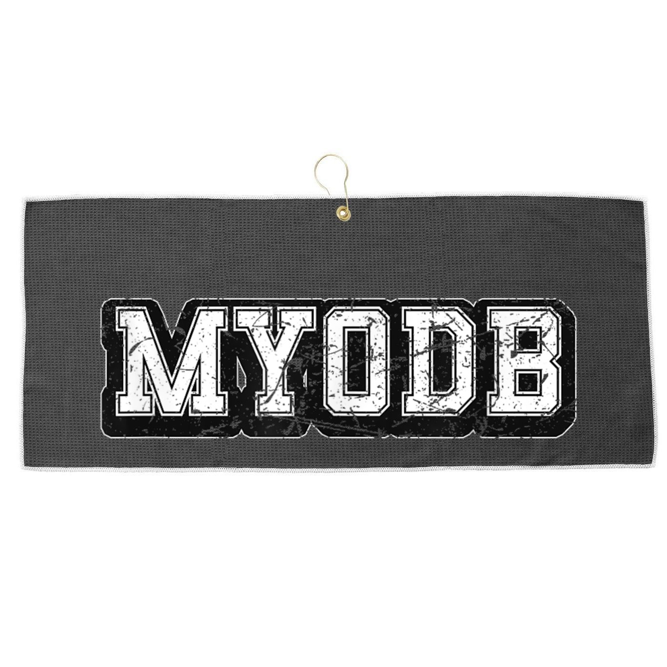 Myodb Large Microfiber Waffle Golf Towel