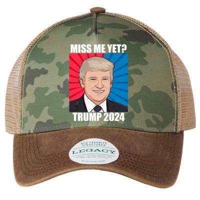 Miss Me Yet Trump 2024 Election Gift Legacy Tie Dye Trucker Hat