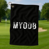 Myodb Mind Your Own Business Funny Political Golf Towel