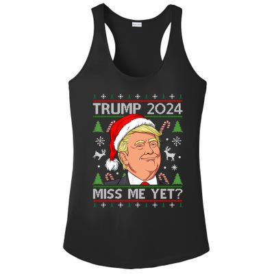 Miss Me Yet Trump 2024 Ugly Christmas Cool Gift Ladies PosiCharge Competitor Racerback Tank