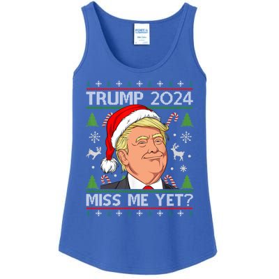 Miss Me Yet Trump 2024 Ugly Christmas Cool Gift Ladies Essential Tank