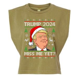 Miss Me Yet Trump 2024 Ugly Christmas Cool Gift Garment-Dyed Women's Muscle Tee