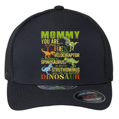 Mommysaurus Mommy You Are As Strong As T Rex Funny Dinosaur Gift Flexfit Unipanel Trucker Cap