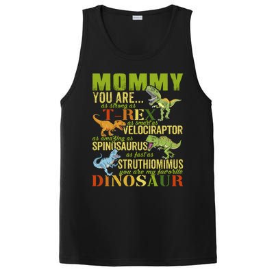 Mommysaurus Mommy You Are As Strong As T Rex Funny Dinosaur Gift PosiCharge Competitor Tank