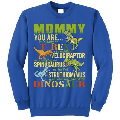Mommysaurus Mommy You Are As Strong As T Rex Funny Dinosaur Gift Sweatshirt