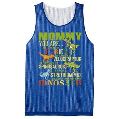 Mommysaurus Mommy You Are As Strong As T Rex Funny Dinosaur Gift Mesh Reversible Basketball Jersey Tank