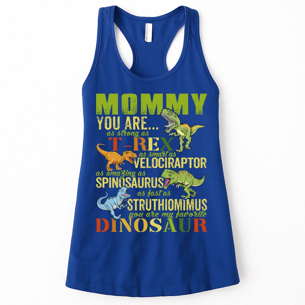 Mommysaurus Mommy You Are As Strong As T Rex Funny Dinosaur Gift Womens Tank Top
