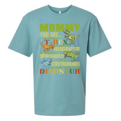 Mommysaurus Mommy You Are As Strong As T Rex Funny Dinosaur Gift Sueded Cloud Jersey T-Shirt