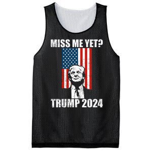 Miss Me Yet Funny Trump 2024 Mesh Reversible Basketball Jersey Tank