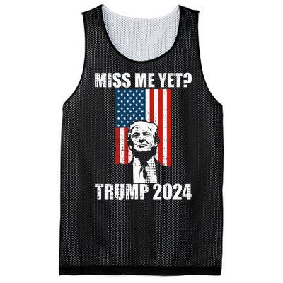 Miss Me Yet Funny Trump 2024 Mesh Reversible Basketball Jersey Tank