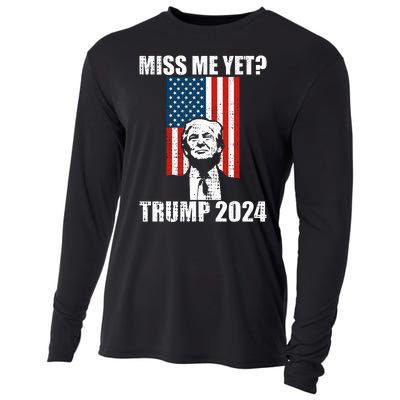 Miss Me Yet Funny Trump 2024 Cooling Performance Long Sleeve Crew