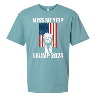 Miss Me Yet Funny Trump 2024 Sueded Cloud Jersey T-Shirt