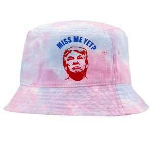 Miss Me Yet? Funny Pro Trump Anti Biden Tie-Dyed Bucket Hat