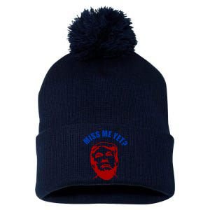 Miss Me Yet? Funny Pro Trump Anti Biden Pom Pom 12in Knit Beanie