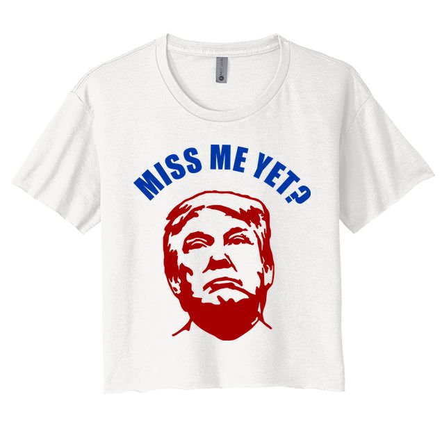 Miss Me Yet? Funny Pro Trump Anti Biden Crop Top