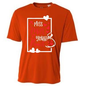 Miss Melt Your Heart Cute Valentine's Day Funny Funny Gift Cooling Performance Crew T-Shirt