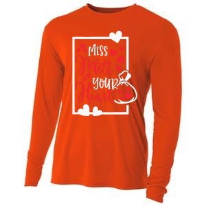 Miss Melt Your Heart Cute Valentine's Day Funny Funny Gift Cooling Performance Long Sleeve Crew