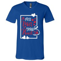 Miss Melt Your Heart Cute Valentine's Day Funny Funny Gift V-Neck T-Shirt