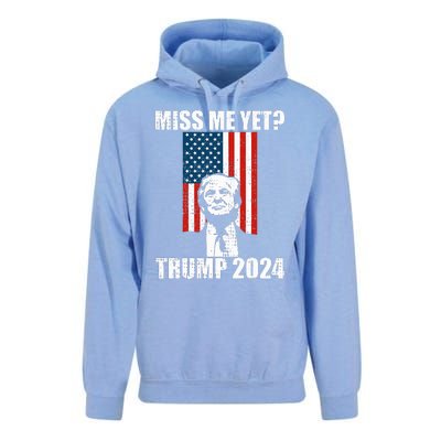 Miss Me Yet Funny Trump 2024 Unisex Surf Hoodie