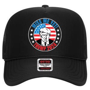 Miss Me Yet Trump 2024 45 Re Elect President Trump USA High Crown Mesh Back Trucker Hat