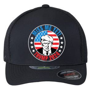 Miss Me Yet Trump 2024 45 Re Elect President Trump USA Flexfit Unipanel Trucker Cap