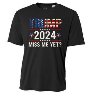 Miss Me Yet Trump 2024 I'll Be Back Patriotic 4th Of July Cooling Performance Crew T-Shirt