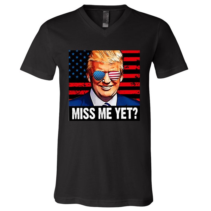 Miss Me Yet? Donald Trump V-Neck T-Shirt