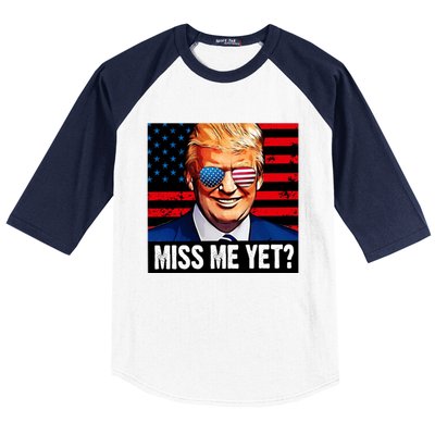 Miss Me Yet? Donald Trump Baseball Sleeve Shirt