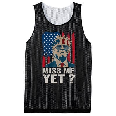 Miss Me Yet Trump Is Still My President Mesh Reversible Basketball Jersey Tank