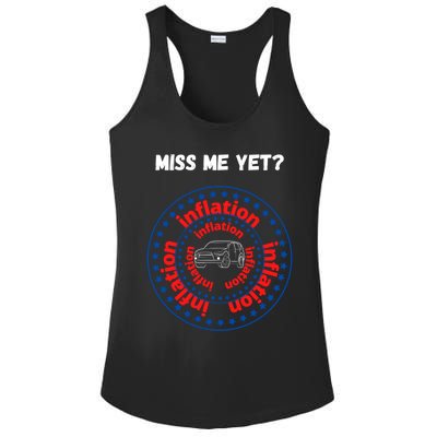 Miss Me Yet Inflation America Experience Gift Ladies PosiCharge Competitor Racerback Tank