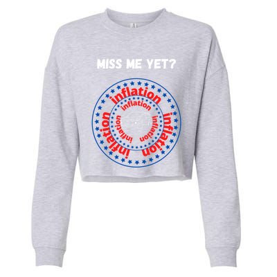 Miss Me Yet Inflation America Experience Gift Cropped Pullover Crew