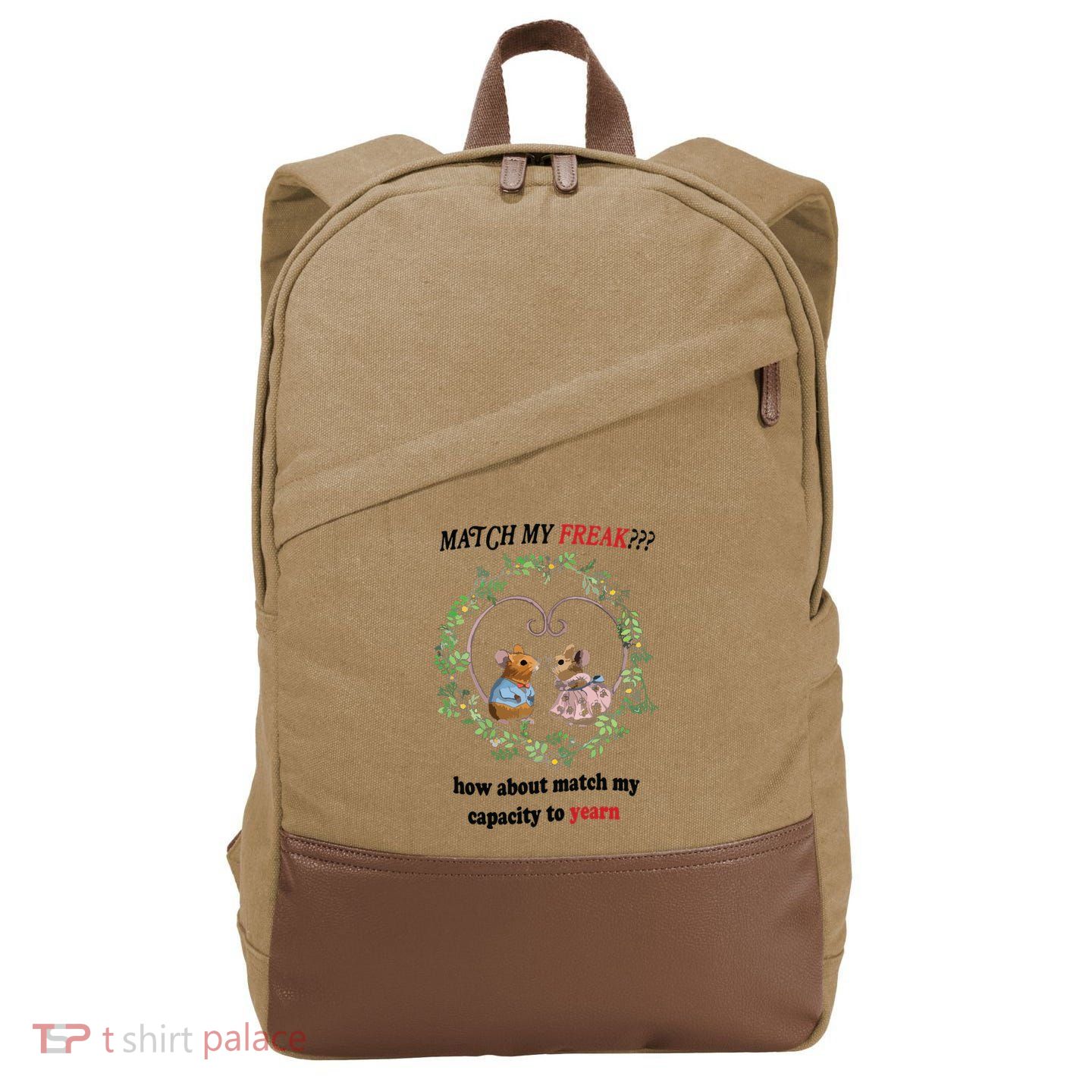 Match My Yearn Cotton Canvas Backpack
