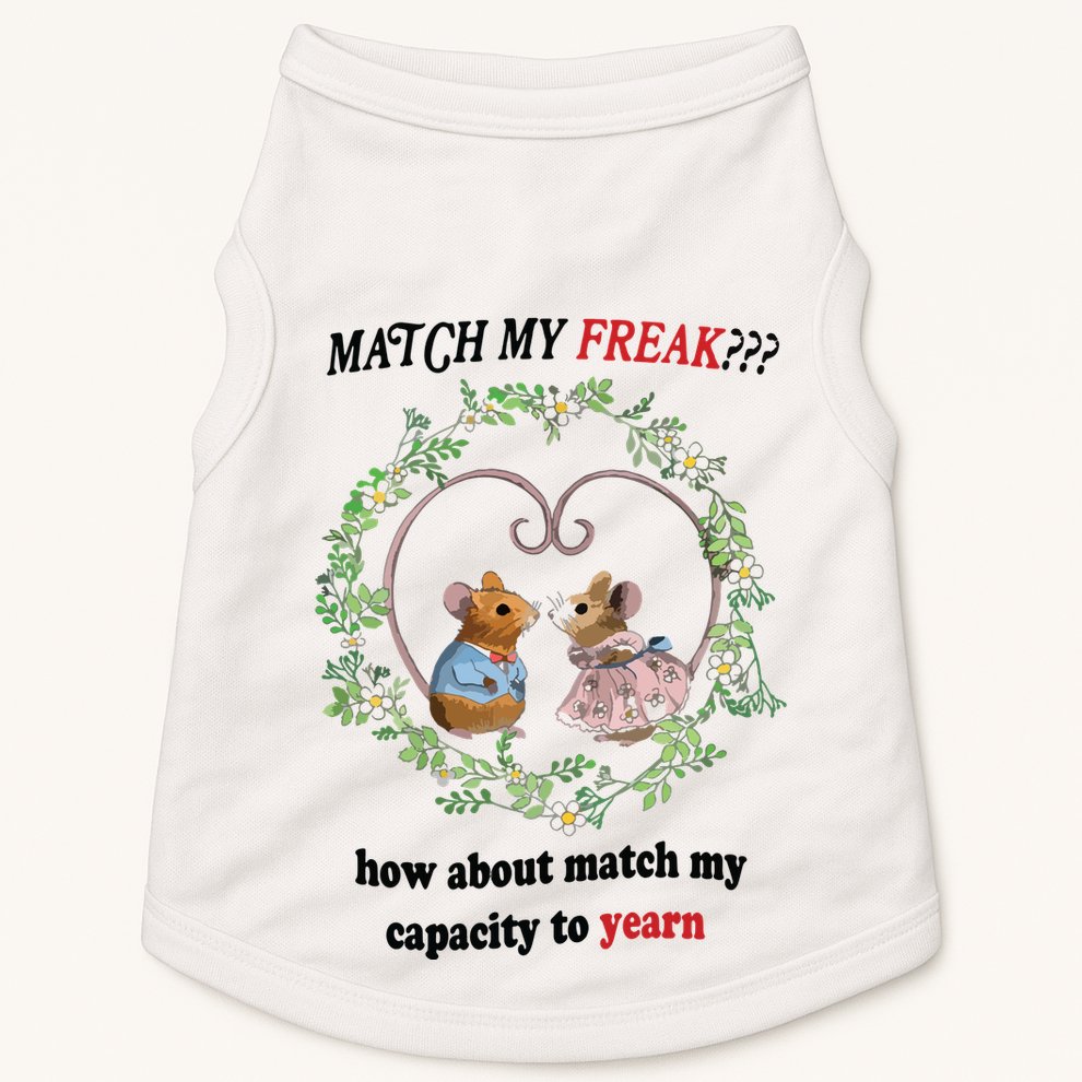 Match My Yearn Doggie Tank