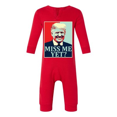 Miss Me Yet Donald Trump 45th President Trump Infant Fleece One Piece