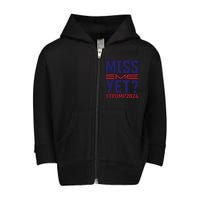 Miss Me Yet? Trump 2024 Graphic Toddler Zip Fleece Hoodie