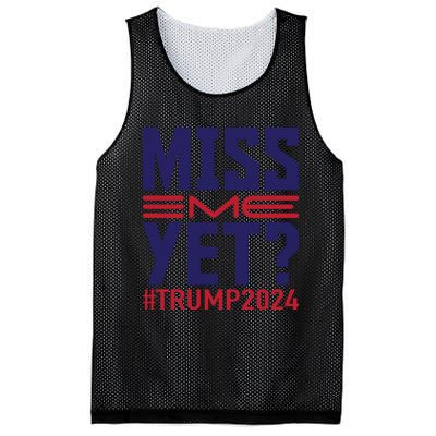 Miss Me Yet? Trump 2024 Graphic Mesh Reversible Basketball Jersey Tank