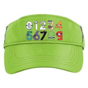 Math Number 09 Costume Boy Matching Number Lore Adult Drive Performance Visor