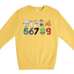 Math Number 09 Costume Boy Matching Number Lore Premium Crewneck Sweatshirt