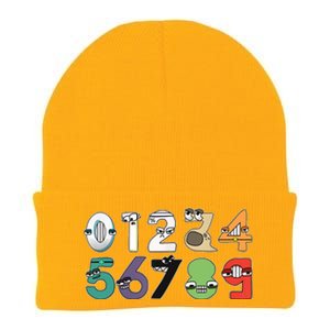 Math Number 09 Costume Boy Matching Number Lore Knit Cap Winter Beanie