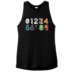 Math Number 09 Costume Boy Matching Number Lore Ladies PosiCharge Tri-Blend Wicking Tank