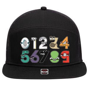 Math Number 09 Costume Boy Matching Number Lore 7 Panel Mesh Trucker Snapback Hat