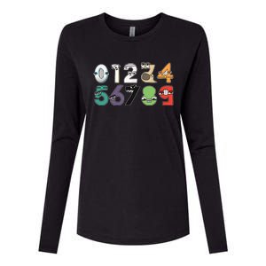 Math Number 09 Costume Boy Matching Number Lore Womens Cotton Relaxed Long Sleeve T-Shirt