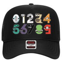 Math Number 09 Costume Boy Matching Number Lore High Crown Mesh Back Trucker Hat