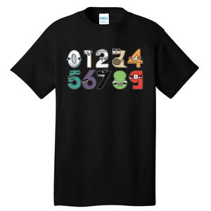 Math Number 09 Costume Boy Matching Number Lore Tall T-Shirt