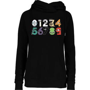 Math Number 09 Costume Boy Matching Number Lore Womens Funnel Neck Pullover Hood