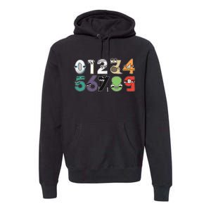 Math Number 09 Costume Boy Matching Number Lore Premium Hoodie