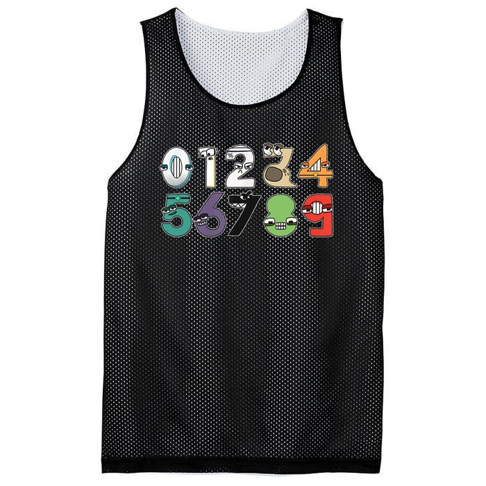 Math Number 09 Costume Boy Matching Number Lore Mesh Reversible Basketball Jersey Tank