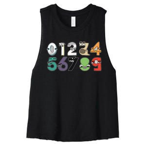 Math Number 09 Costume Boy Matching Number Lore Women's Racerback Cropped Tank