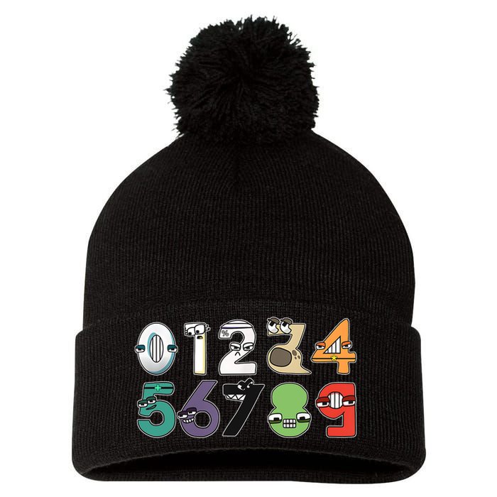 Math Number 09 Costume Boy Matching Number Lore Pom Pom 12in Knit Beanie