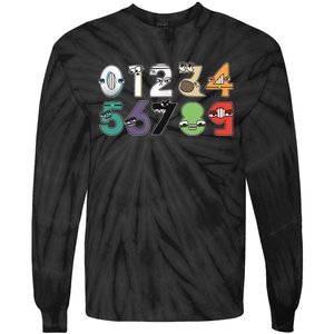 Math Number 09 Costume Boy Matching Number Lore Tie-Dye Long Sleeve Shirt